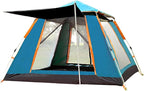 Outdoor Foldable Automatic Tent, 3-4 People Beach Rainproof and Quick-Opening Tent, Thick Rainproof Tent, Foldable Outdoor Camping Tent, Portable Family Tent