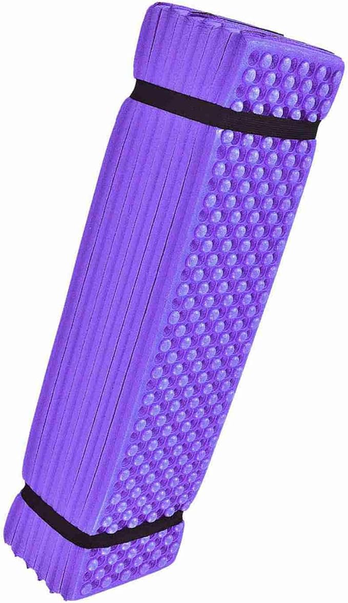 Drfeify Mattress Foam Camping Mat for Outdoor Sports Egg Cell Shape Sleeping Pad for Camping Material (Purple)
