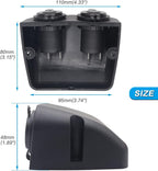12-24 V Multi-functional Dual Hole Tent Socket Dual Cigarette Lighter Splitter Power Socket Female Power Outlet Adapter Waterproof Socket Combination for Portable Auto Electronic Devices