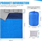 Camping Sleeping Bags for Adults Kids Waterproof Lightweight Sleeping Bag for Cold Weather or Warm Backpacking Hiking Mountaineering Indoor Outdoor Use