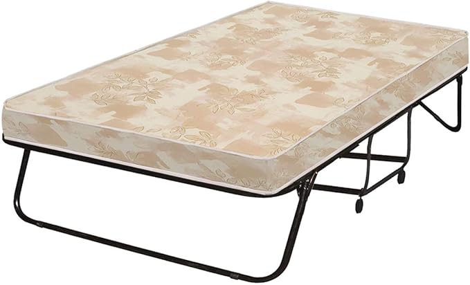 Greaton, 14” Folding Bed with 3-Inch Luxurious Memory Foam Mattress, Strong and Sturdy Metal Frame, Portable Guest Bed for Easy Storage, 31-Inch, White