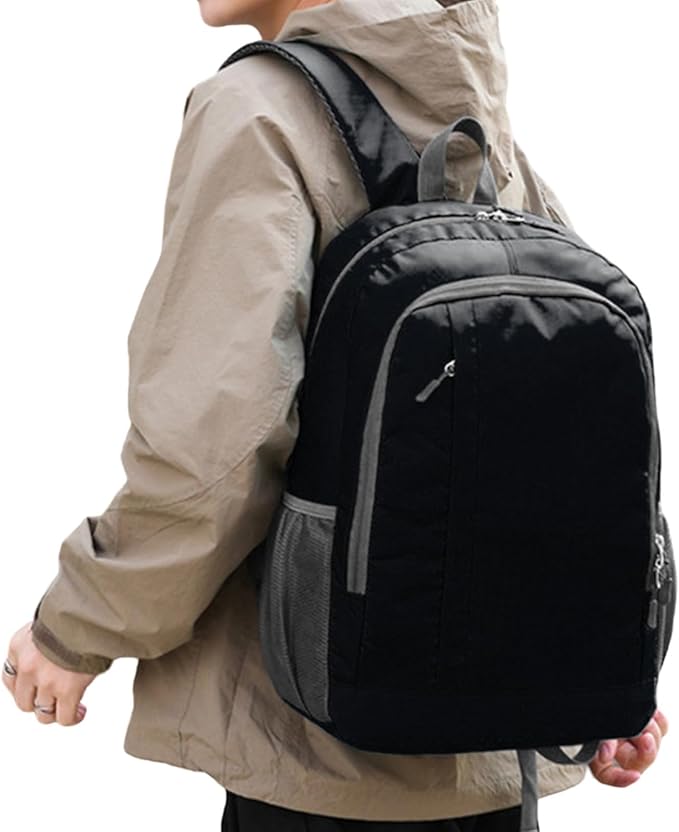 Mens Hiking Backpack - 250g Day Packs Backpacks, Large Foldable Travel Bag, Outdoor Gear Backpack, Lightweight Hiking Bag, Multi Compartment Adventure Pack For Camping Backpacking Walking Traveling