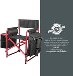 Picnic TIME NFL Unisex-Adult NFL Fusion Camping Chair with Side Table and Soft Cooler, Beach Chair for Adults, Lawn Chair