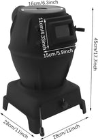 CNCEST Wood Burning Stove with Chimney Pipes,Cast Iron Cast Iron Portable Hot Tent Stove,6m/19.69ft Smoke Sleeve,Wood Stove Heating and Cooking for Camping,Tents,Cooking and Travel (Large)