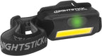Nightstick USB-4510B Multi-Flood USB Headlamp w/Brim Clip & Black Strap - LiPo - Black