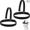 Headlamp Strap Replacement Headband for Black Diamond Petzl Pelican Fenix Streamlight, Elastic Headlight Strap and Top Headband 1” Width Comfortable Band, Silicone Anti-Slip, 4 Pcs