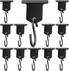 BBTO 24 Pairs Camping Awning Hooks RV Awning Accessory Hangers S Shaped Hooks Set RV Party Light Hangers for Christmas Party Camping Tent Indoor and Outdoor Supplies