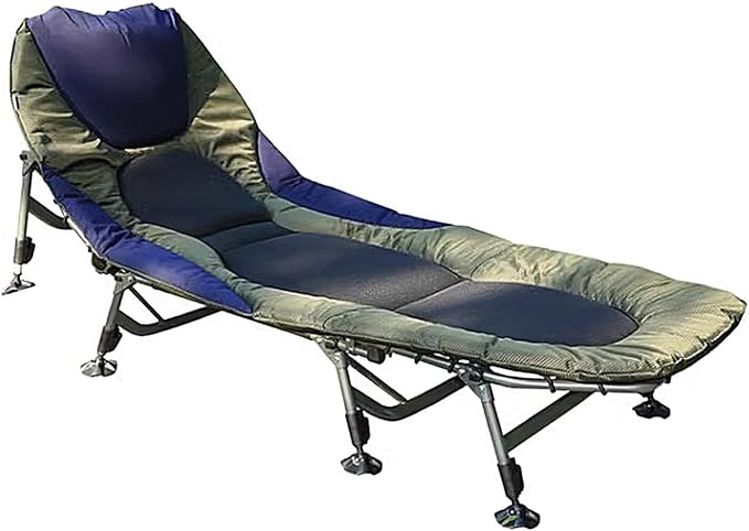 Foldable Bed with Mattress Queen Adjustable Backrest and 600D Oxford Fabric Suitable for Children Pregnant Women 150kg Load Capacity Camping Cot Aluminum Rack
