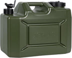Camping Water Jug, 5 Gallon Water Container with Spigot BPA Free Portable Military Green Emergency Water Tank Outdoor Camping Essentials