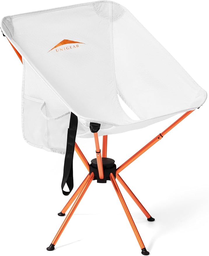 Unigear Compact Camping Chair for Adults, Lightweight Portable Folding Chair 2.6lb, 3 Steps Easy Setup & Fold, for Outdoor Hiking, Fishing, Travel, Backpacking