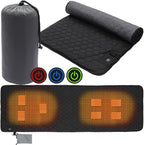 Heated Sleeping Bag Pad, Adjustable Warm Foldable Tent Sleeping Mat, Seven Zone Heating, Machine Washable, Quickly Increase Temperature (Blue)