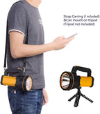 Multi Functions Led Flashlight High Lumens Rechargeable,Powerful Strong Metal Handheld Spotlight Super Bright Long Range 800yd/Large Battery/Side Lantern,High Powered Searchlight for Home