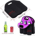 Hipiwe 6 Pack Beer Cooler Tote Bag, Extra Thick Neoprene Beer Bottle/Can/Beverage Carrier, Insulated Feeding Bottles Tote Sleeve
