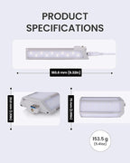 Claymore 3Face Pro Wing (Light Gray) - Rechargeable Surface Area Lamp Bar for Camping, Tents, Canopies, Outdoor Events, Street Vendors, Work Lighting, Long-Lasting Battery. Adjustable Light Modes.