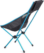 Helinox Sunset Chair Lightweight High-Back Collapsible Camping Chair Black, 3.4Ibs Outdoor Chairs, Picnic Chair, Portable Camping Chair, with Side Pockets