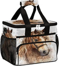 Pardick Watercolor Animals Horse Soft Cooler Bag Insulated Lunch Box for Men & Women, Large Leakproof Lunch Bag Portable Beach Cooler for Work, Picnic, Road Trips,Fishing, Travel, Camping,A-17