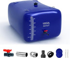 100 Gallon Water Bladder - 1000D PVC Water Storage Tank, Portable RV Collapsible Bladder Containers for Gardens, Camping, Emergency Situations, Blue