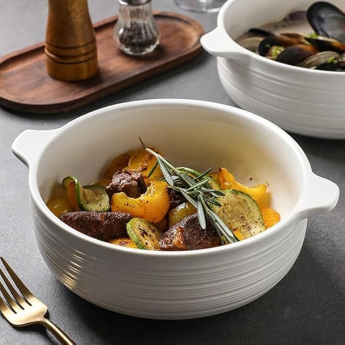 Camping Plates Ceramic Dinner Plates, Dining Bowls, Restaurant Service, Tableware, Serving Decorative Plate(10.5in)