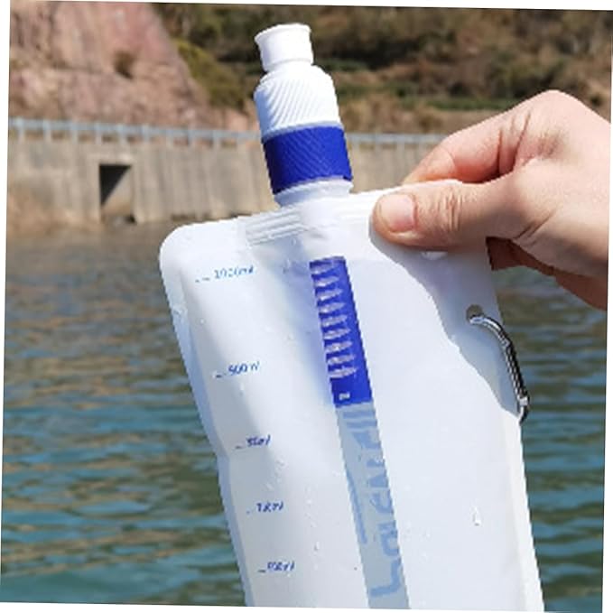 SUPVOX Daily Use Outdoor Water Filter Pouch Portable Water Bag for Camping Hiking and Emergency Use Reusable No Leakage Design