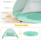 Baby Beach Tent Pop Up Beach Tents Baby Tent for Beach, Portable Shade Pool UV Protection Sun Shelter for Infant