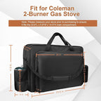 i frmmy Premium Camp Stove Carry Case with 0.4 inch Thicken Pearl Foam, Excellent Protection for Coleman 2-Burner Gas Stove