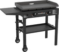 Blackstone Flat Top Gas Grill Griddle 2 Burner Propane Fuelled Rear Grease Management System, 1517, Outdoor Griddle Station for Camping, 28 inch