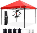 Sekey 10x10 Instant Pop Up Canopy – One Push Setup Easy Up Gazebo; 99% UV Blocking Sun Shade; Waterproof & Wind Proof with Weight Bags; for Commercial Outdoor Events, Camping, Beach, Parties