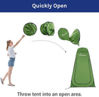 WolfWise Pop Up Changing Tent for Beach, Camping Portable Shower Tents, Outdoor Privacy Bathroom, Change Dressing Clothes Tent Pop Up Instant for Camp, Toilet, 6.2ft/6.6ft/6.9ft High
