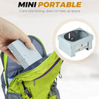 Pocket-sized Foldable Stove Set, Solid Fuel Cooking Appliance with Stable Support and Windbreak, Portable Backpacking Stove Lightweight Burner for Outdoor Travelling Camping Hiking Cooking