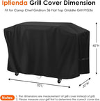 Grill Cover for Camp Chef Gridiron 36 Griddle, 70 inch Outdoor Grill Cover Waterproof for Camp Chef FTG36 Smoker Grill-70''L x 32" W x 40" H