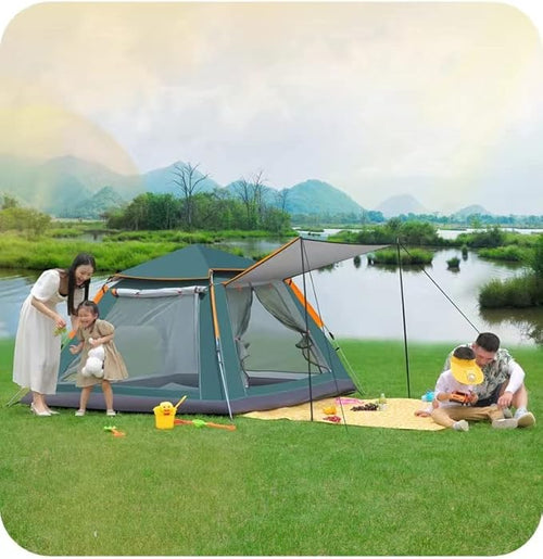 2-3 People Backpacking Tent Outdoor Camping 4 Season Winter Skirt Tent Double Layer Waterproof Hiking Survival