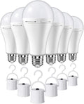 40 Pack HOLDWILL Rechargeable Emergency LED Bulb, Multi-Function Battery Backup Emergency Light for Power Outage Camping Outdoor Activity 9W 900LM 60W Equivalent White Daylight 6000K with E26/E27 Base