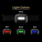 Princeton Tec Quad 4 LED Tactical Headlamp, Black