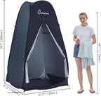 WolfWise Pop Up Changing Tent for Beach, Camping Portable Shower Tents, Outdoor Privacy Bathroom, Change Dressing Clothes Tent Pop Up Instant for Camp, Toilet, 6.2ft/6.6ft/6.9ft High