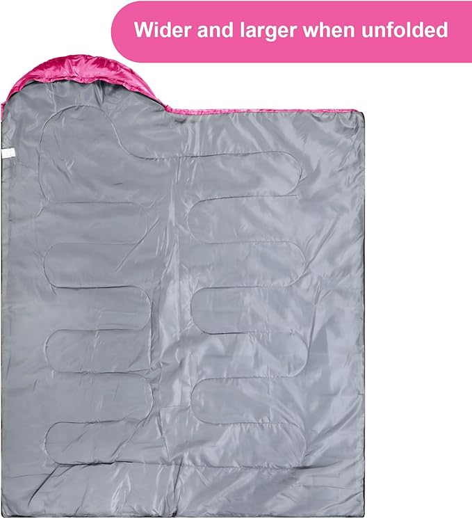 Tudomro Camping Sleeping Bag for Adults Lightweight Packable Waterproof Camping Gear Equipment to Keep Warm for Outdoor Backpacking Hiking Travel