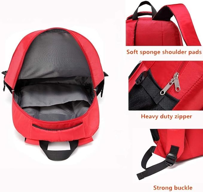 First Aid Bag Empty Red Emergency Medicine Bag First Responder Trauma Multi-Pocket Traveling Field Trips Camping Essentials (Red, Pack of 3)