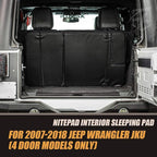 Xprite Sleeping Mattress Portable Outdoor Camping Pad Bed Platform Compatible with 2007-2018 Jeep Wrangler JKU, NitePad Sand Premium 1.5-inch Thick Trunk Cushion