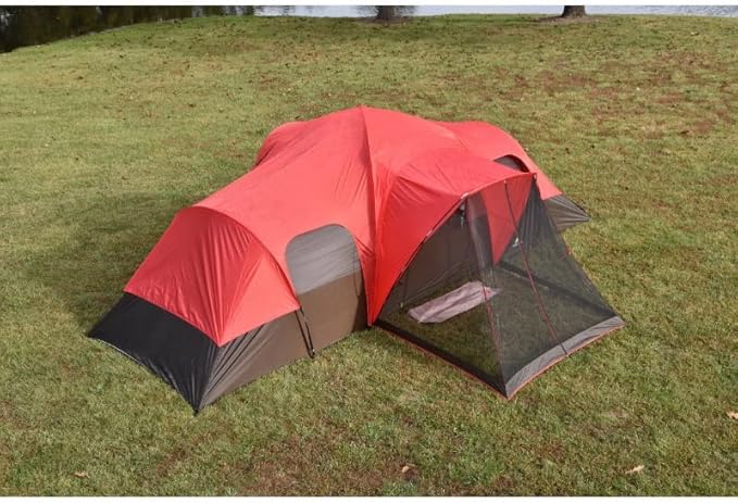 Outdoor Backpack Tent Outdoor Camping 10-Person Red Family Picnic Portable Tent Hiking Tent