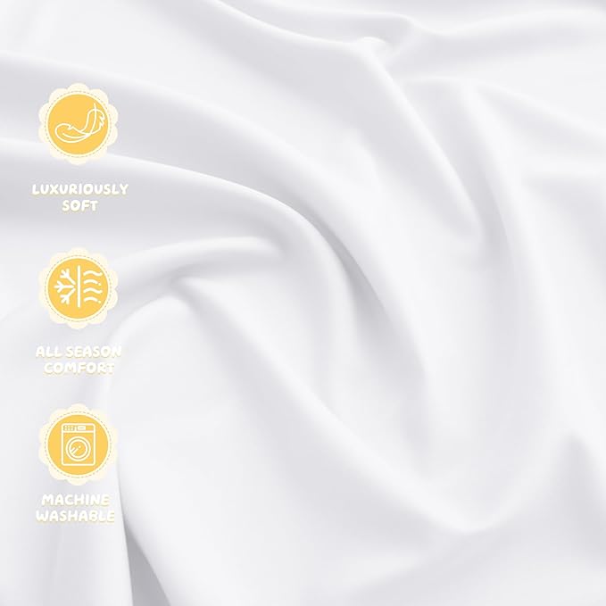 Kids Air Mattress Fitted Sheet Only Compatible with Intex Cozy Kidz, White Toddler Inflatable Mattress Sheets for Travel Camping Airbed & Sleepover Party