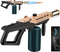 Propane Torch Gun-Powerful Grill Torch Gun, Kitchen Torch Gun with Adjustable Flame, Flamethrower, High Power Cooking Torch for BBQ, Baking, Campfire, Welding (Propane Tank Not Included)