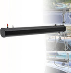 Pressurized Water Tank for Camping Shower, Solar Shower Roof Rack Mount Road Shower with Water Pipe & Shower Headt, Portable Camping Shower for Vehicle Truck SUV Sedan RV,30L/7.93gal