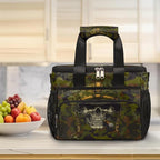 Pardick Camouflage Camo Skull Soft Cooler Bag Insulated Lunch Box for Men & Women, Large Leakproof Lunch Bag Portable Beach Cooler for Work, Picnic, Road Trips,Fishing, Travel, Camping,A-10