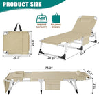 DoCred Folding Camping Cot with Mattress, 2 Pack Heavy Duty Folding Cot for Adults, Portable Sleeping Cot Bed Adults Outdoor Bed with Carry Bag, Travel Camp Cots