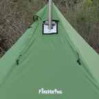 FireHiking Hot Tent Stove Jack 9" x 7.8" with Rain Flap Highly Flame-Retardant for Onetigris Hot Tent