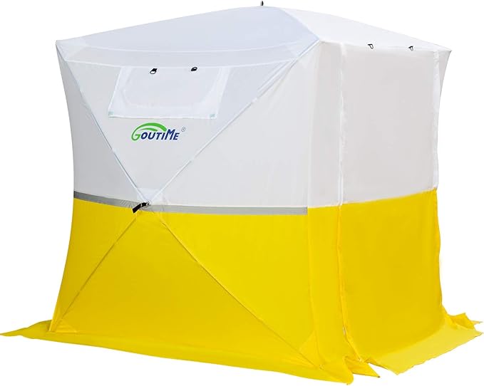 Goutime Professional Work Tent,Instant Pop-Up Canopy Tent 2x2m, Heavy-Duty Portable Shelter for Construction Site, Outdoor Workshop, Warehouse & Camping