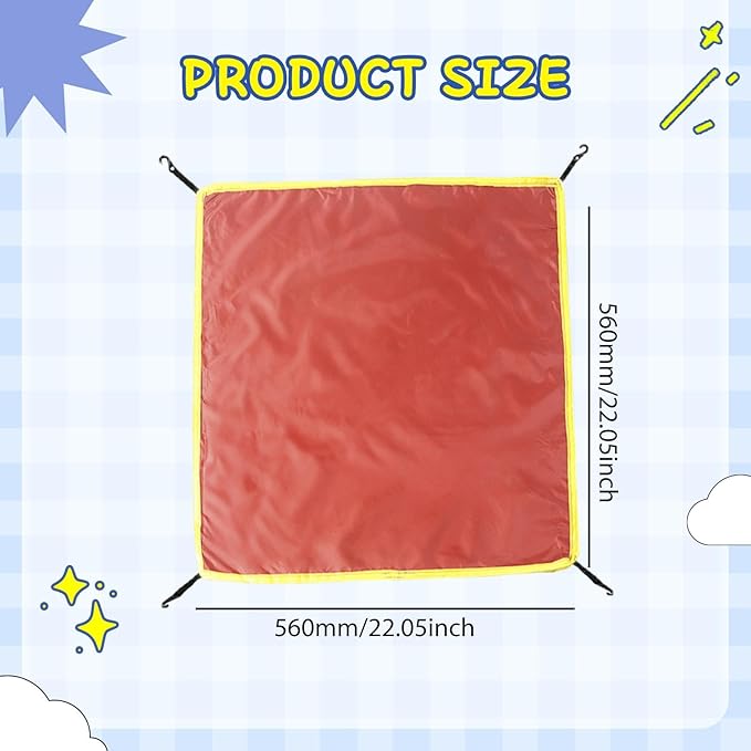 Yiju Tent Top Cover Rainfly Fits 3-4 Person Instant Tents Rainproof 22" x 22" Tent Tarp Sunproof Top Cloth for Outdoor Travel