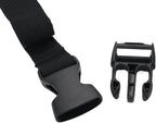 10Pcs Tie Down Straps Black Adjustable Nylon Strap with Buckles 1" x 47" (3.9ft) Straps with Quick Release, Lashing Strap for Backpacking, Outdoor Activities