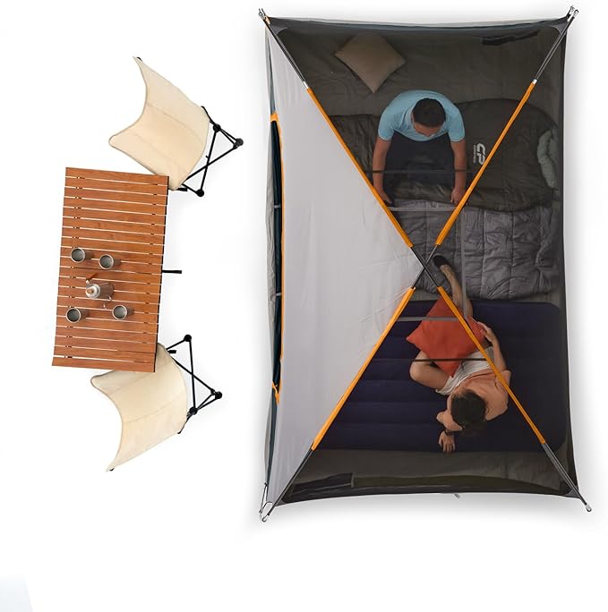 Tents for Camping 6 Person Tent Waterproof Windproof Double Layer Family Camping Tent, Easy Setup Dome Tent with Large Mesh Windows & Wider Door for Outdoor Camping & Hiking