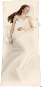 Sleeping Bag Liner,Long Staple Cotton, Adult Sleep Sack & Travel Sheets,Travel Sleep Sack for Backpacking, Hotels & Hostels Lightweight Travel Sheet Camping Sheets,Has Full Length Zipper