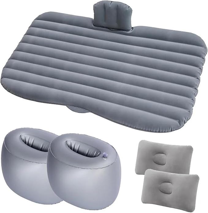 SUV Inflatable Bed, Car Camping Air Mattress, Cold-Resistant and Wear-Resistant Inflatable Mattress, Fast Inflatable Folding Bed, Multi-Functional Travel Sleeping Mat (Pig Size 2)